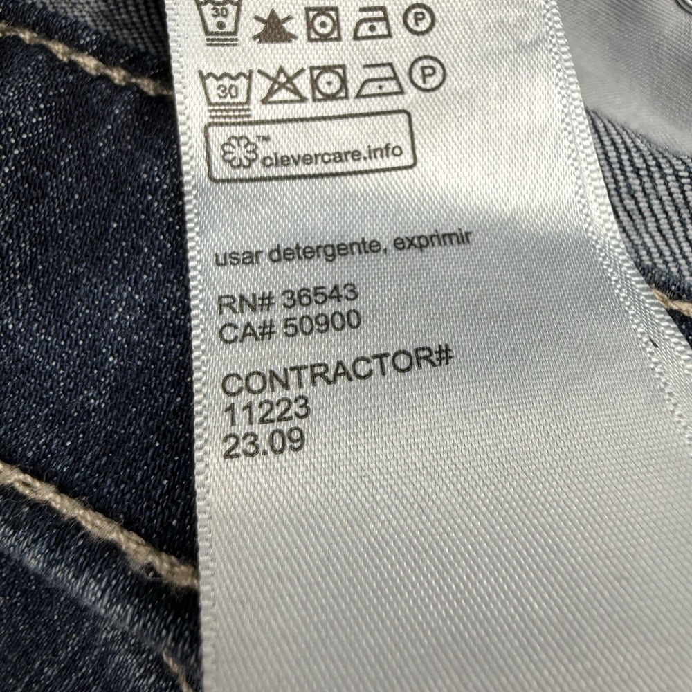 Calvin Klein Men's Slim Straight Blue Denim Jeans, Cotton, Medium Wash, 5-Pocket - Picture 5 of 6